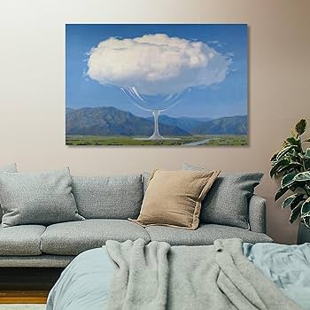 Amazon.co.jp: Rene Magritte ルネ・マグリット 《心の琴線 空と