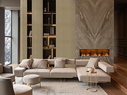 Vista 57 de Concord Paneles de pared 3D Muestra - Nogal 4 x 4 pulgadas Paneles impermeables CO600-11 -M Nuez