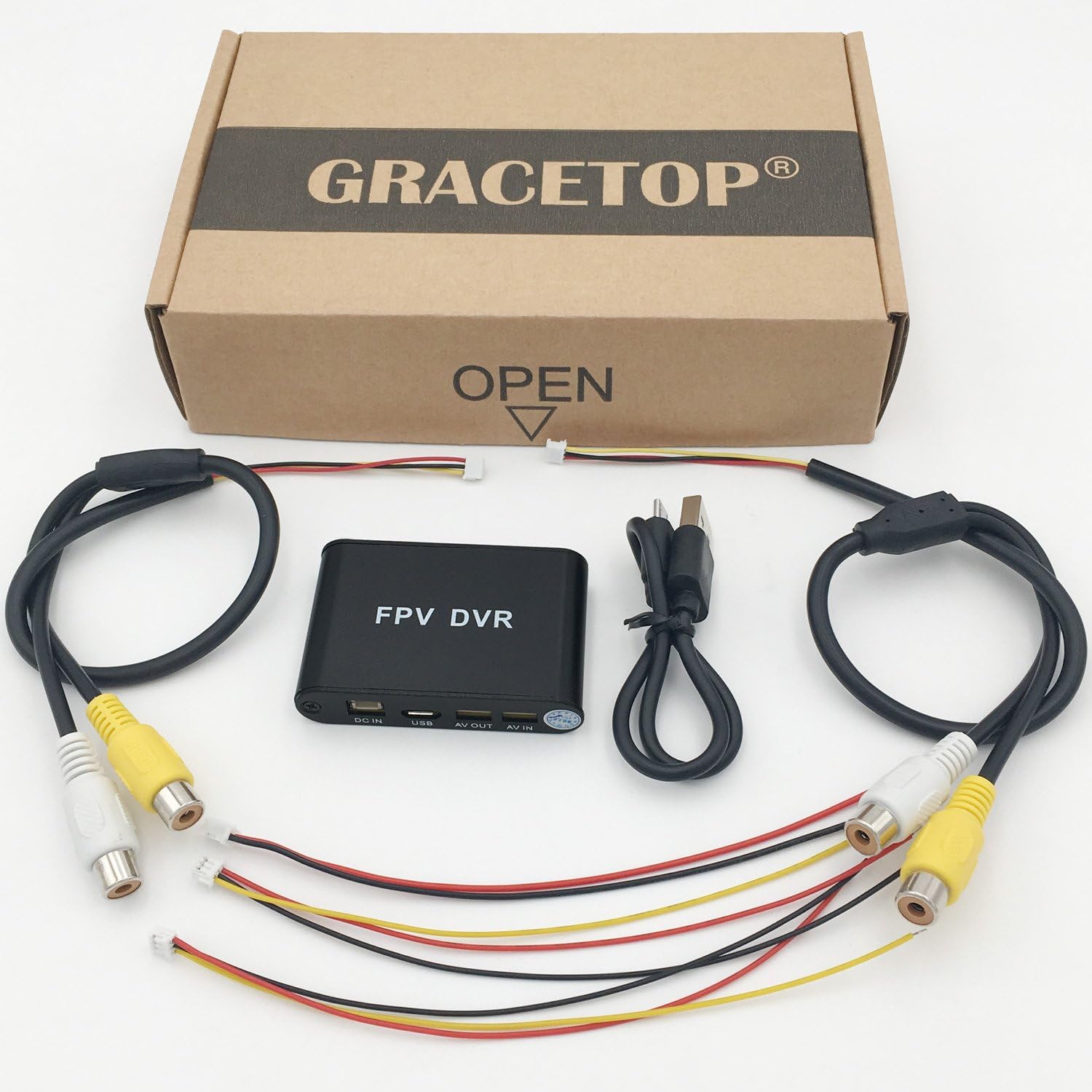 Mini DVR Recorder for FPV VHS HD AV Recorder 1280x720 AVI Game Capture Device Adapter VHS VCR TV to TF Card