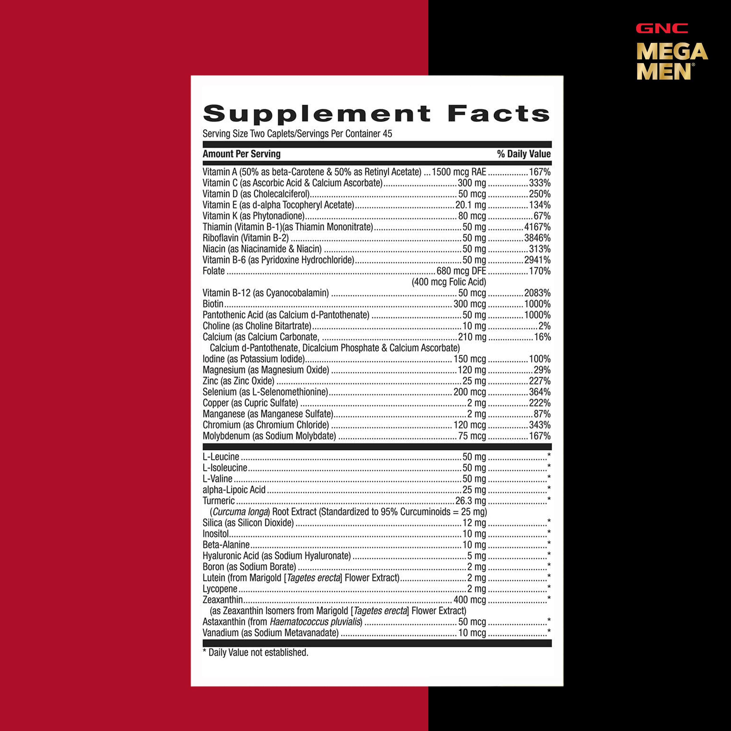 GNC Mega Men Sport Multivitamin, Performance & Muscle Function, 90 Count — Amazon image 8