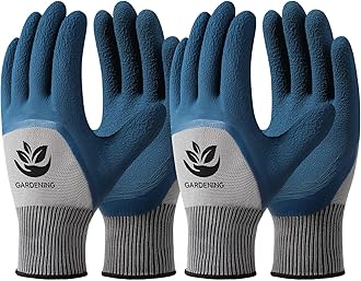 Trifabricy Garden Gloves for Women/Men - 6 Pairs Latex Gardening Gloves with Grip, Protective Work Gloves for Lawn Yard