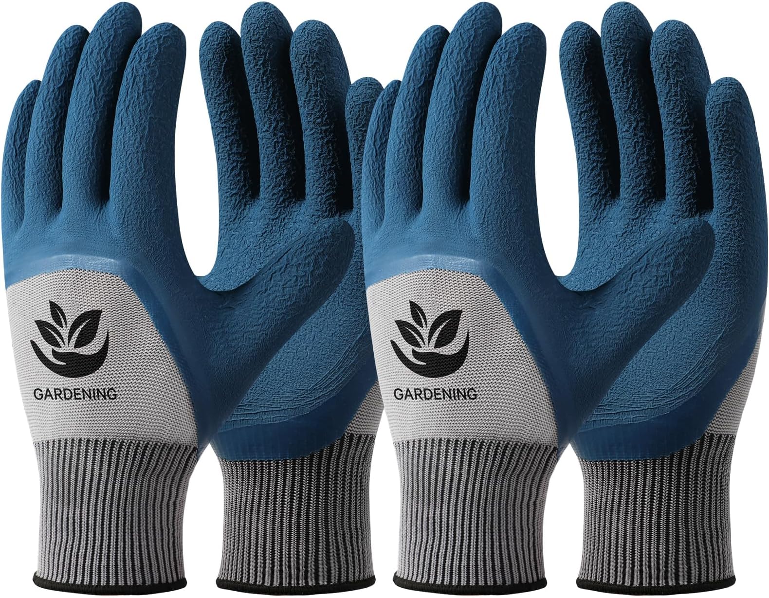 Trifabricy Garden Gloves for Women/Men - 6 Pairs Latex Gardening Gloves with Grip, Protective Work Gloves for Lawn Yard