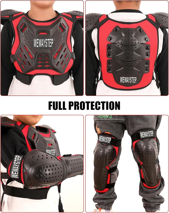 Chaleco Protector Motocross Niños con Rodilleras y Coderas miniatura 7