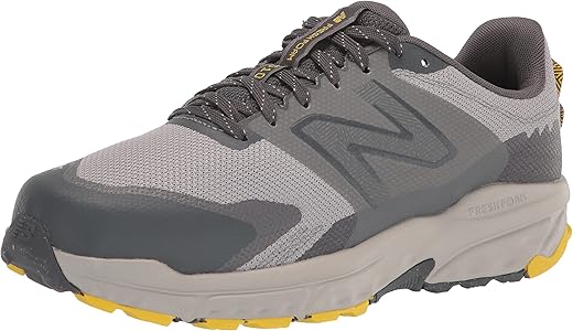 New Balance Men's Fresh Foam 510 V6 Trail Running Shoe, Raincloud/Magnet/True Yellow, 11