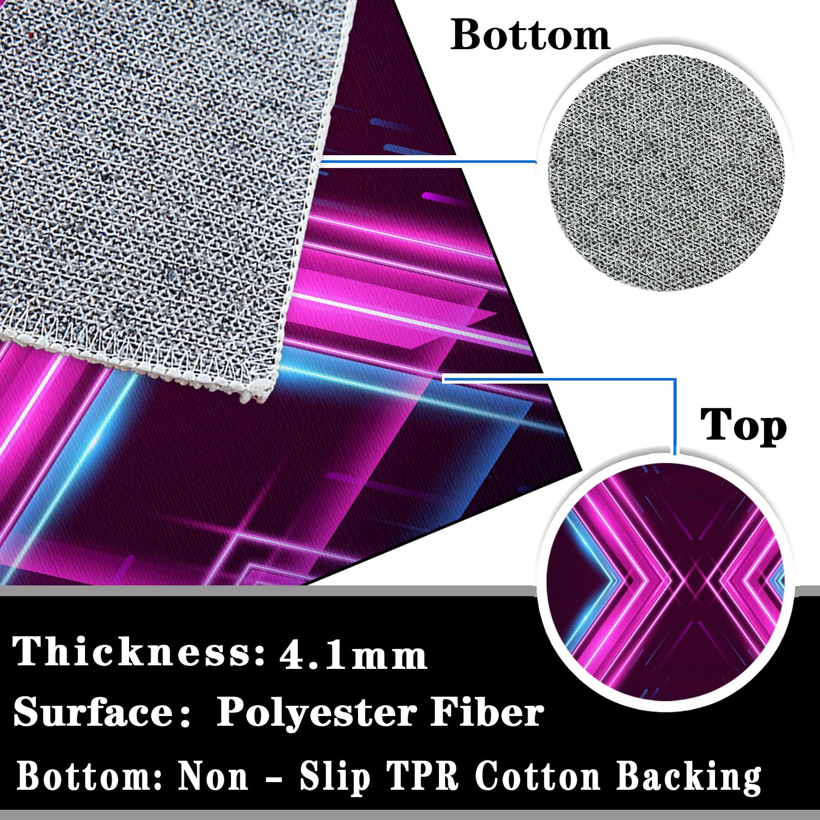 200 x 230 cm Protector Suelo Silla Ruedas Alfombra Silla Escritorio Antideslizante Alfombra Silla Gaming Alfombra Oficina para Silla con Ruedas Alfombra Protectora Suelo Silla Alfombra Gamer