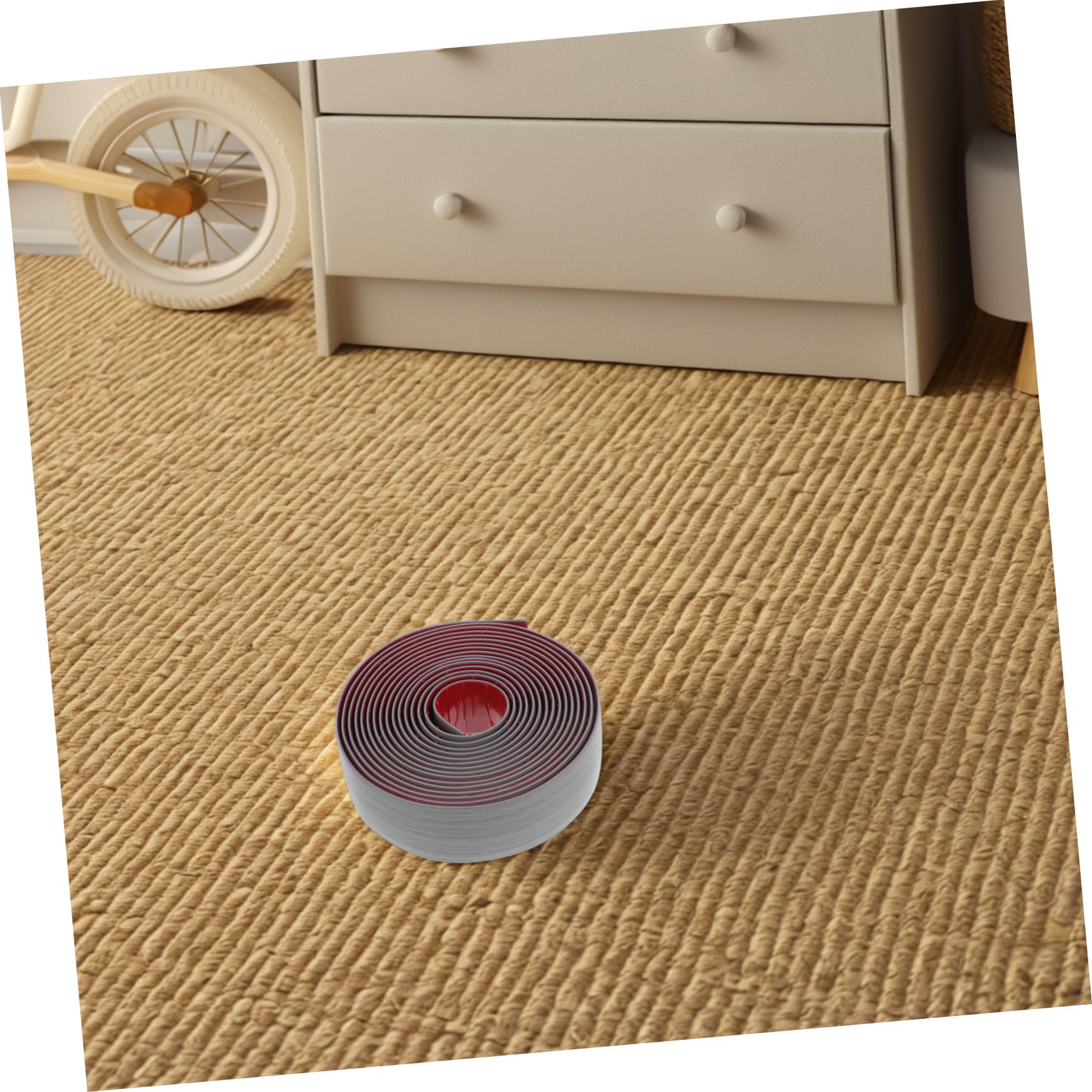 Gadpiparty 1rouleau Barre De Transition Autocollante Pour Sols Strip De Transition Pour Carrelage Et Moquette Design Plat Sécurisé Édging Pour De Vie Et