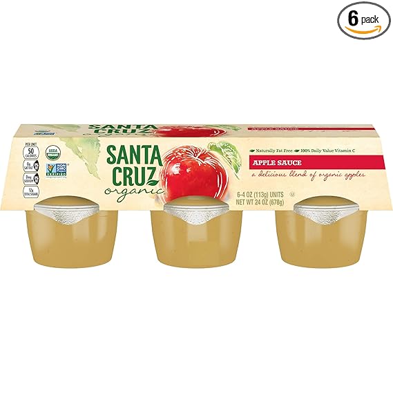 Santa Cruz Sauce, Apple, 4 oz (6 count)