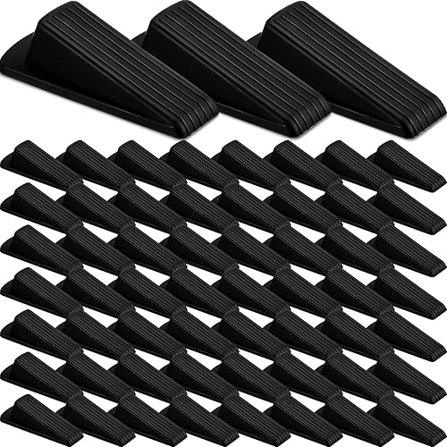 Miniatura 1 de 60 topes de puerta de goma a granel, tope de puerta de cuña para parte inferior de puerta, tope de puerta resistente para parte inferior de puerta