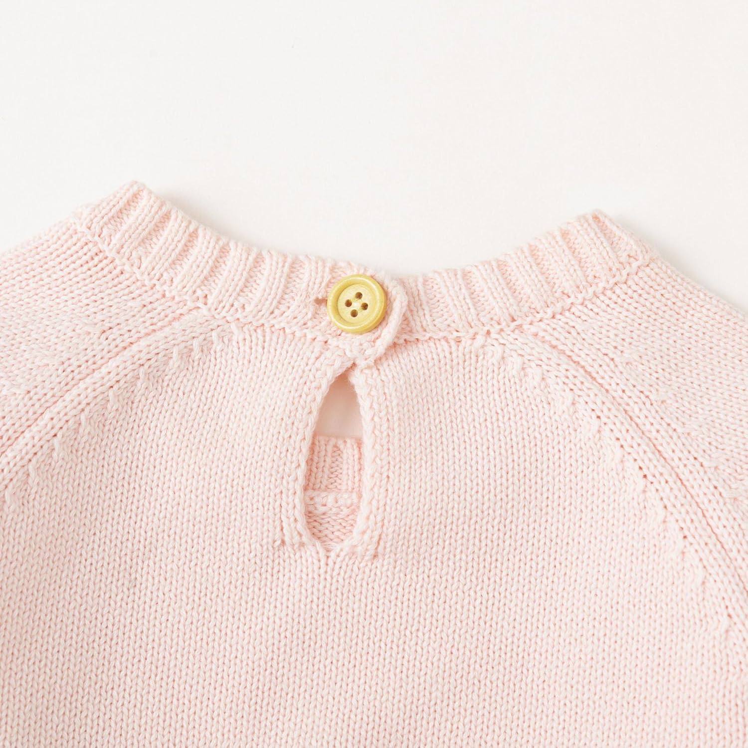 Simplee kids Baby Girls Kint Romper Fall Long Sleeve Rompers Newborn Baby Solid Overall Jumpsuit Outfits - Image 7