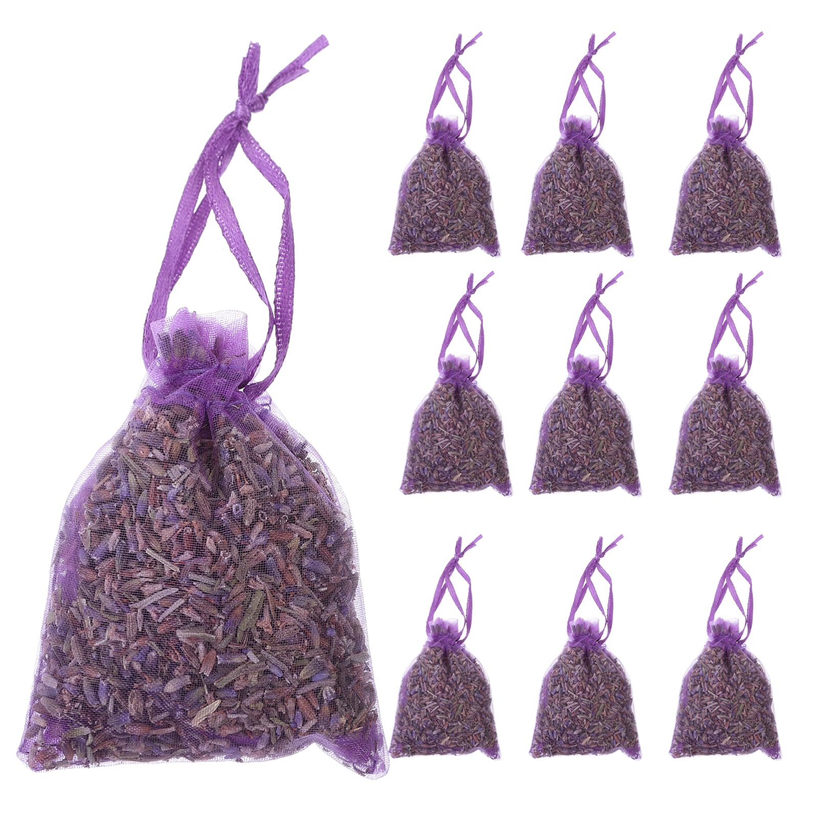 Cabilock 4 Sätze Lavendelsäckchen Duftend Beutel Für Lavendel Leer Schrankerfrischer Lavendelbeutel Duftsäckchen Set Beutel Mit Blumensäckchen Beutel Zum Aufhängen Gittergewebe 12 Stück * 4