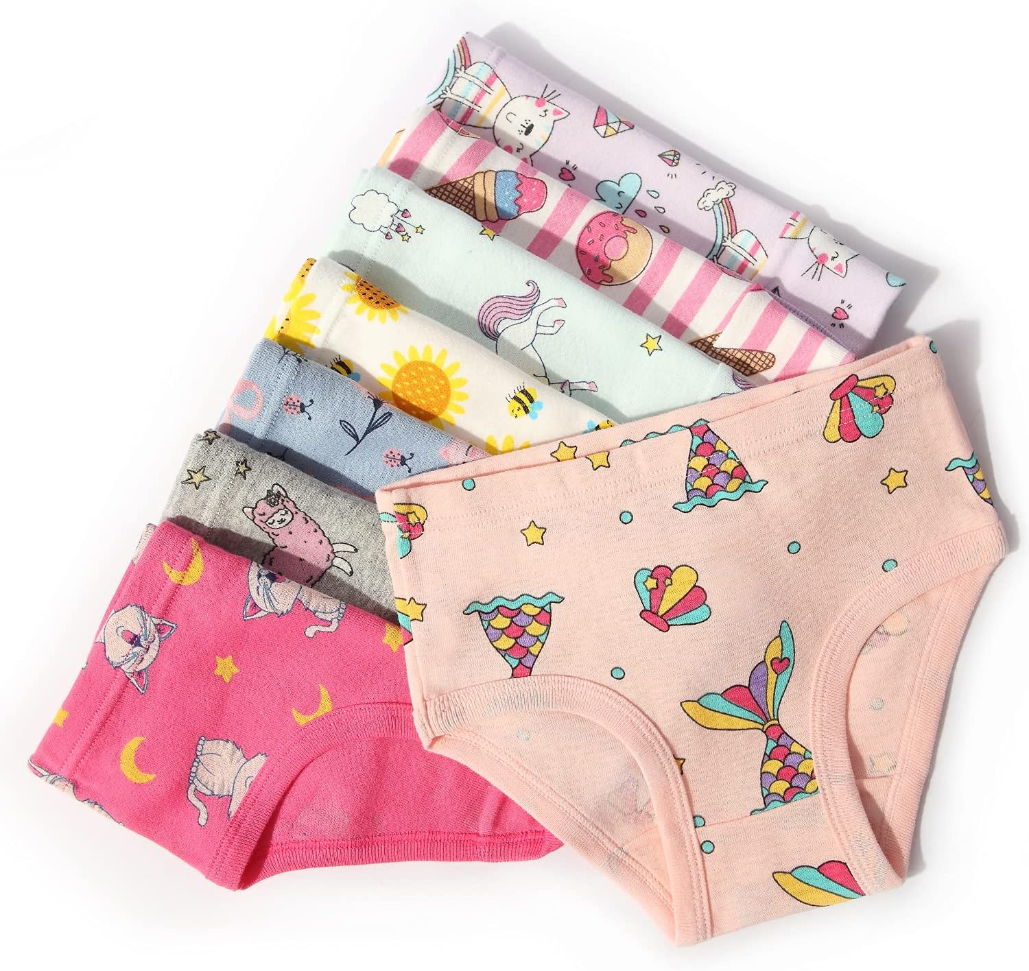 Girls' Cotton Brief Breathable Toddler Panties Kids Assorted Underwears 6-8 pieces - Image 4