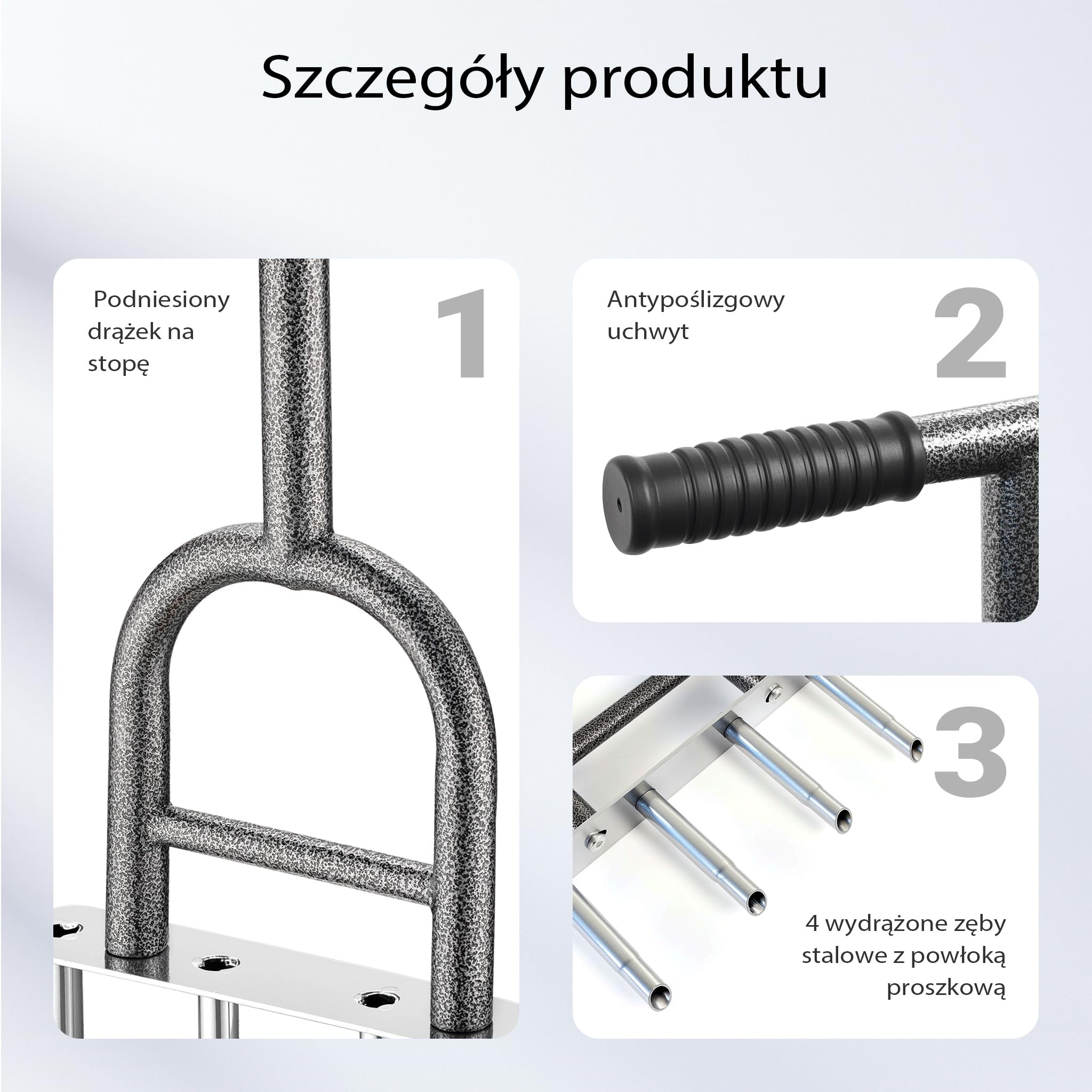 Wiltec Aerator rurkowy o szerokości napowietrzania 230 mm, narzędzie ręczne z otworem na stopę i gumowanym uchwytem, z odchwaszczaczem ręcznym