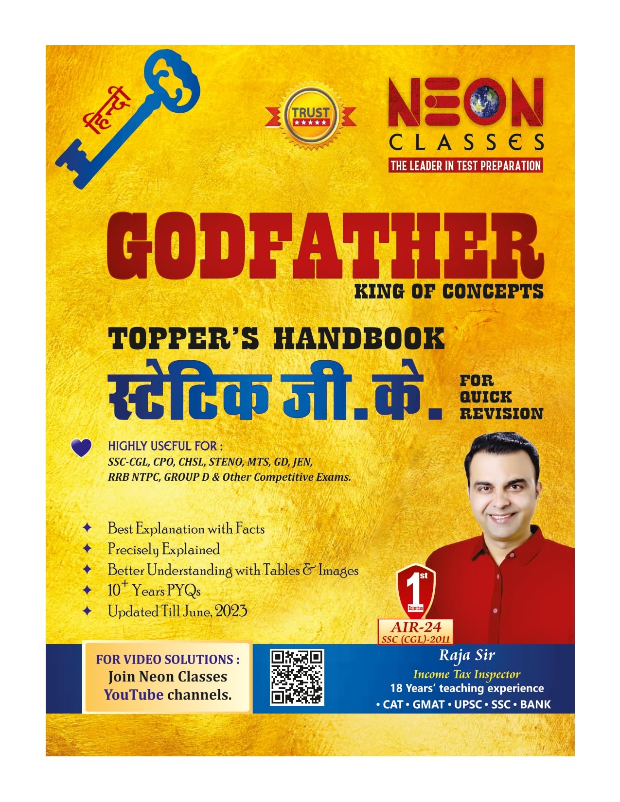 Static G.K. (Hindi) Godfather Topper's Handbook by Neon Classes for All Exams