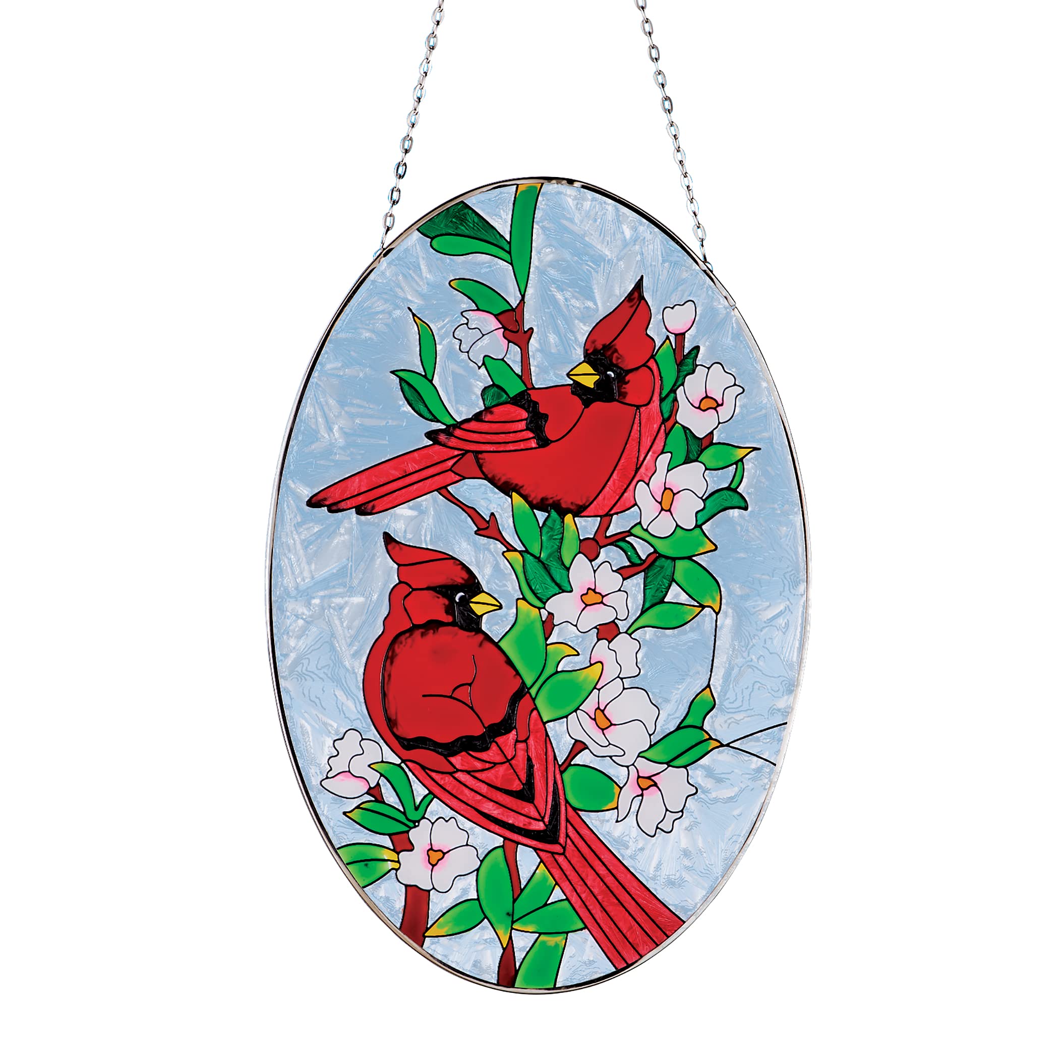 Collections Etc Cardinals Decorative Hanging Garden Suncatcher
