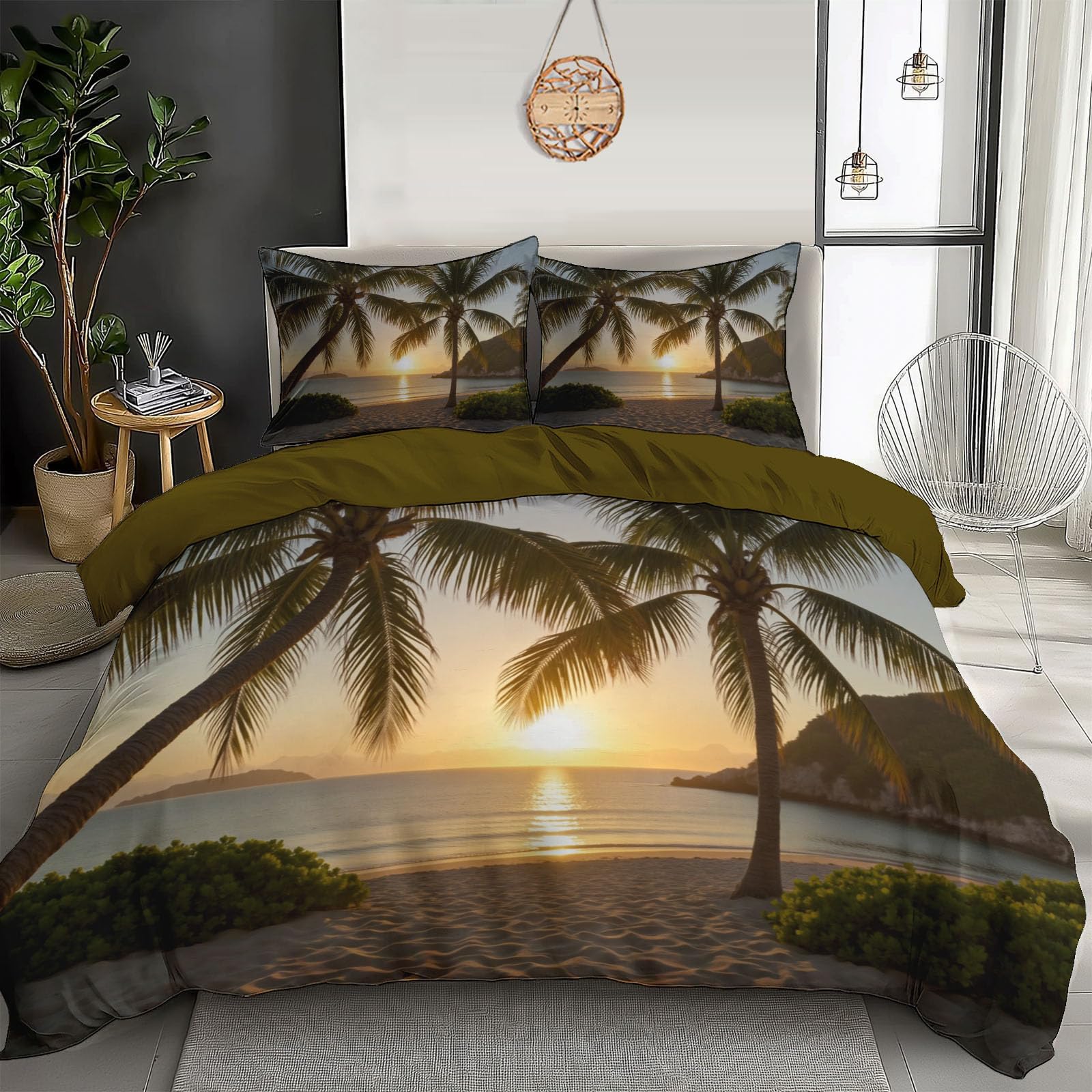 Housse de couette 240x260 fermeture éclair pour lit double adulte enfant