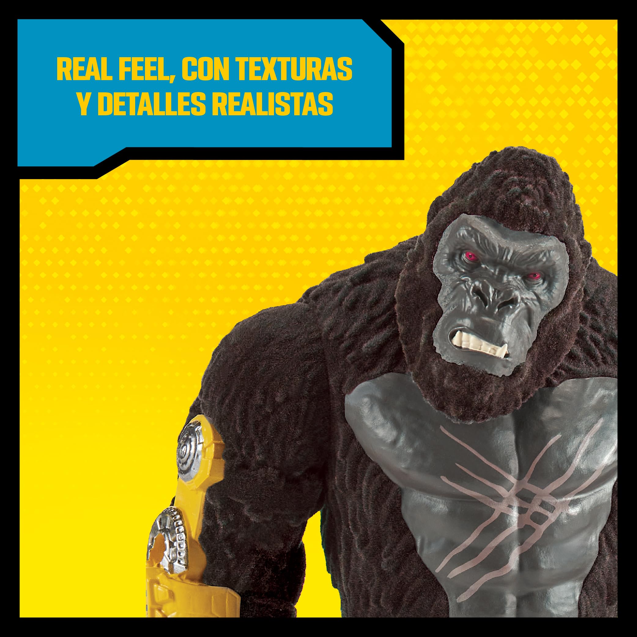MonsterVerse Godzilla x Kong: The New Empire, 6-Inch Real Feel Kong Action Figure Toy, Iconic Collectable Movie Character - Image 3