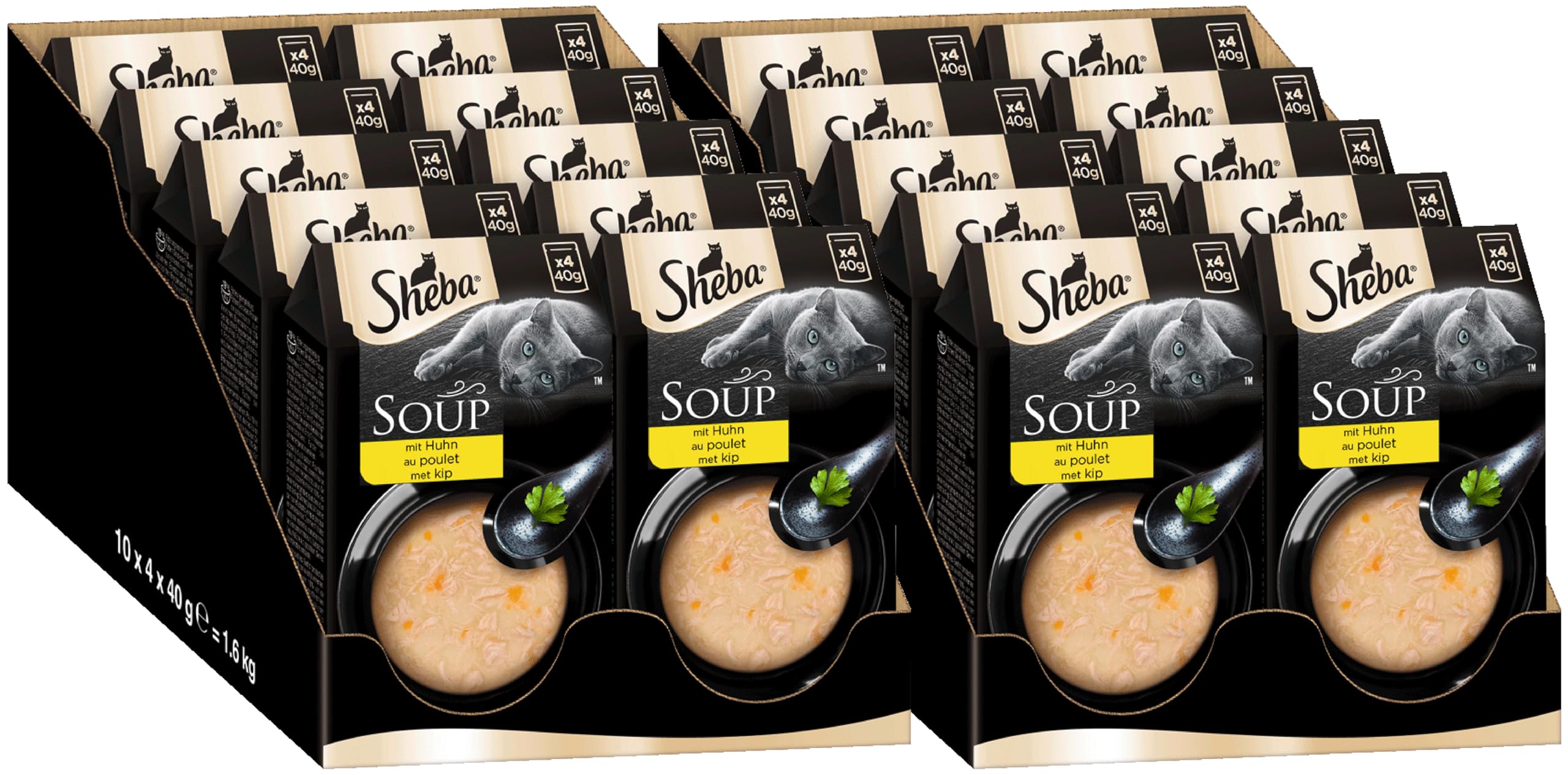 SHEBA® Portionsbeutel Multipack Soup mit Huhn 2 x 40 x 40g