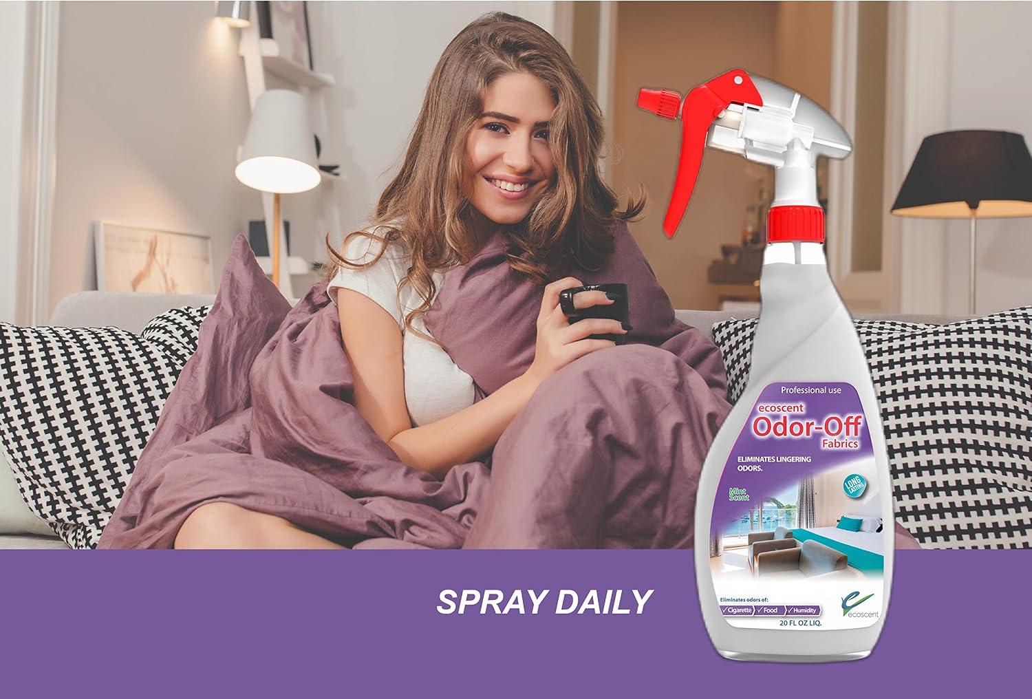 Olor Off – Refrescante de telas, eliminador de olores extra concentrado ...