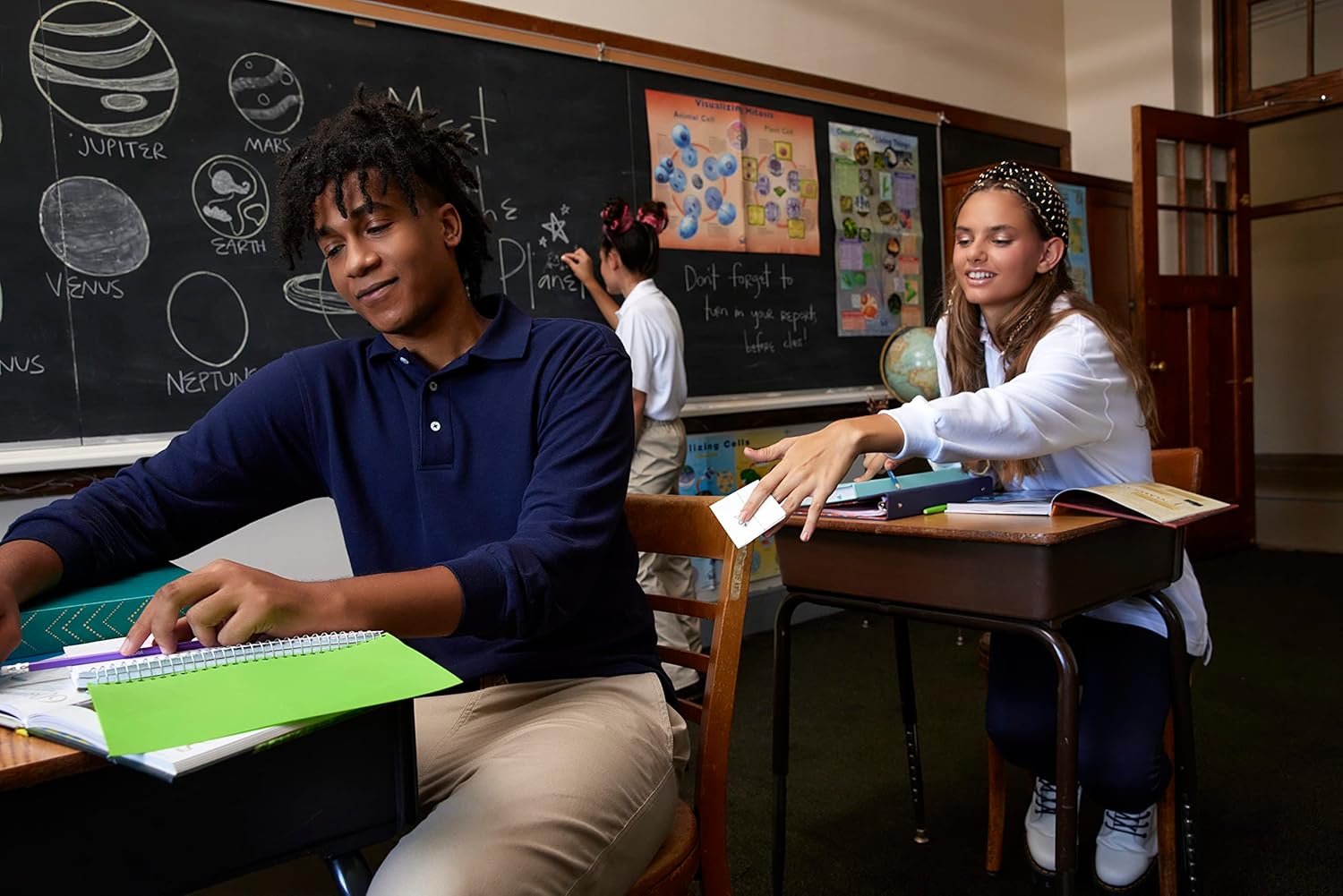 French Toast Mens Long Sleeve Cotton Blend Pique Polo Shirt - Image 3