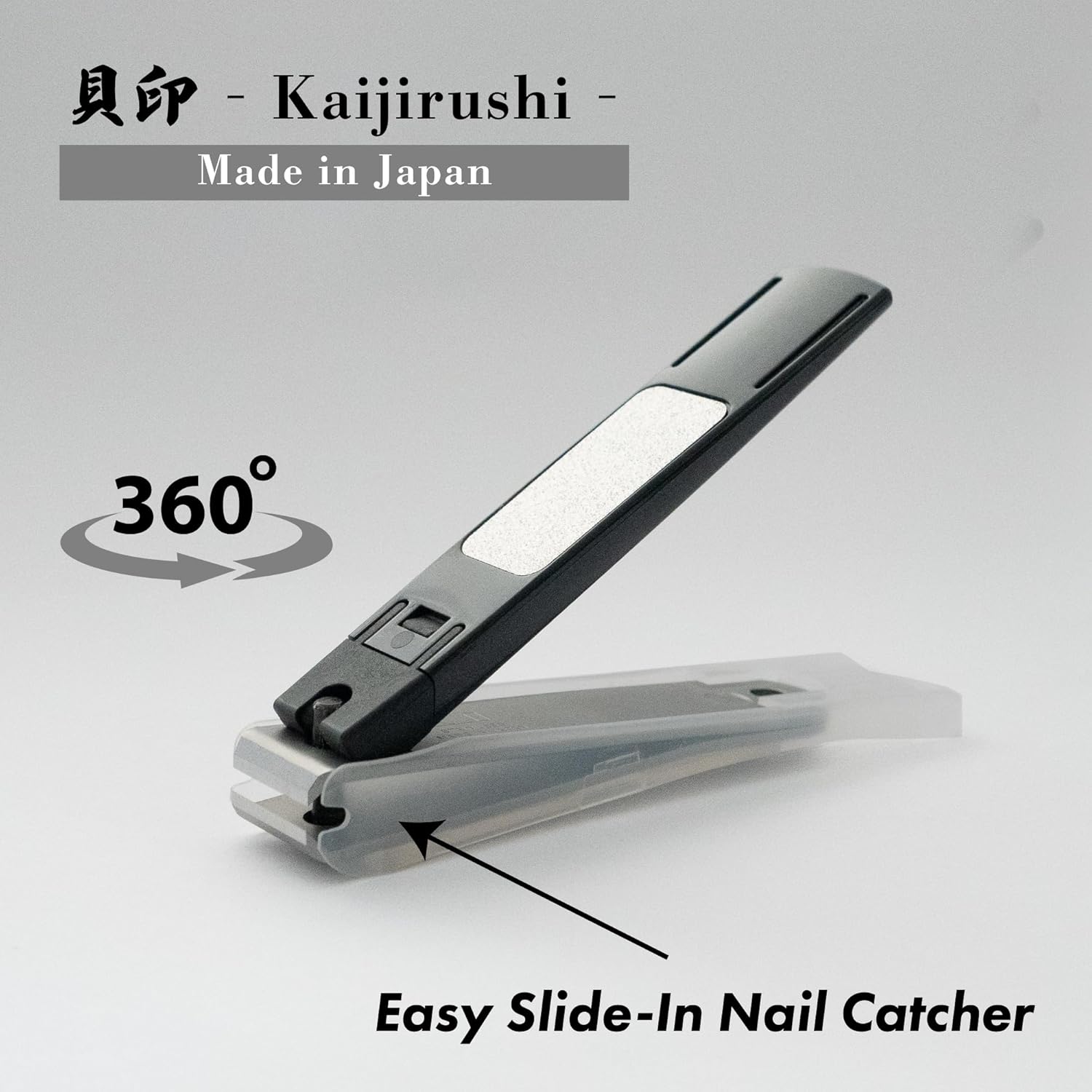 Japanese Nail Clipper with Maki-e Design and Paulownia Wood Gift Box, Large Made in Japan Nail Clipper for Men and Women (Shidare Sakura)