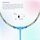 Apacs Z Power 800 RP+ (38 LBS, Unstrung) Made in Vietnam | 4U Head Heavy | Slim Shaft | Japanese High Modulus Graphite | High Tension Badminton Racket with Free Full Cover (Blue White) gallery image
