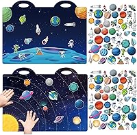 Vista 8 de Juego de calcomanías hinchadas 3D de Navidad, libro de actividades navideñas para calcomanías, suministros de fiesta de Navidad, 100 calcomanías