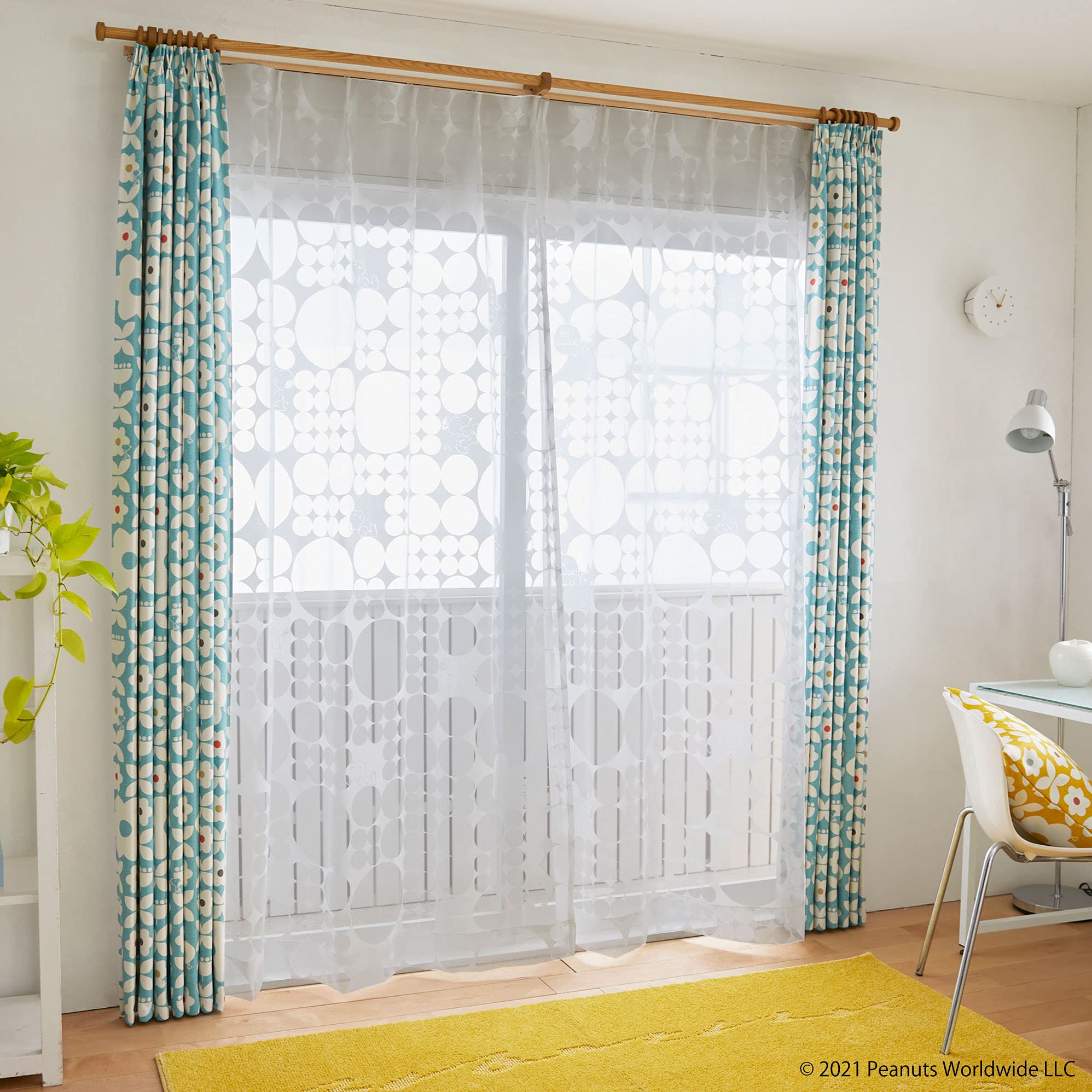 Amazon｜スミノエ(Suminoe) セミオーダーレースカーテン ホワイト 幅