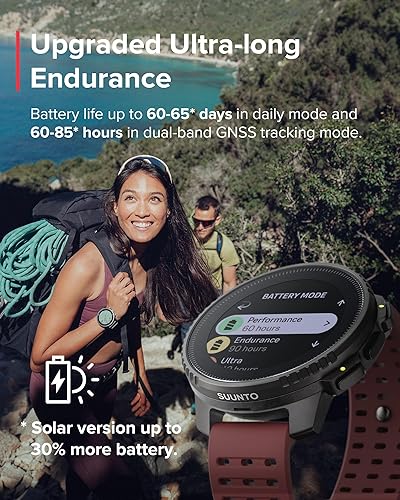 Miniatura 3 de SUUNTO Vertical Reloj GPS de aventura, pantalla grande, mapas fuera de línea, carga solar