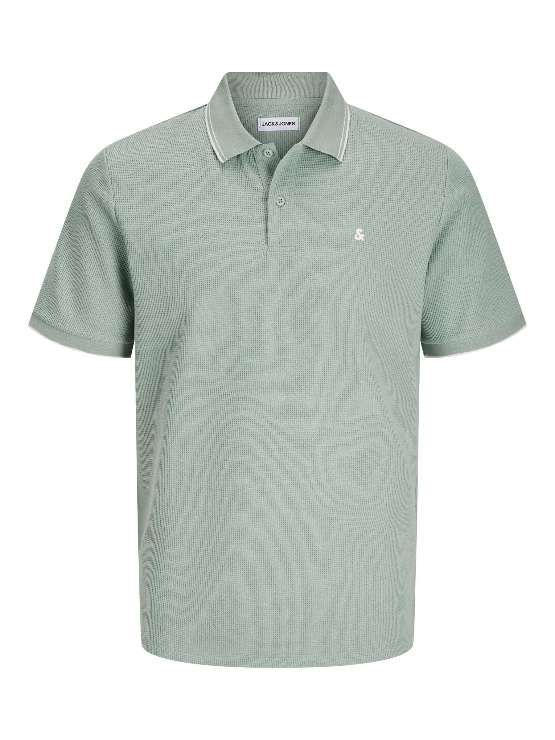 Jack&Jones Plus Men's Iceberg Green/Detail:play Jjeaustin Polo Ss Noos Pls, 6XL