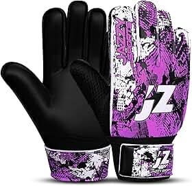 Luvas de goleiro de futebol, luvas de goleiro para salvar os dedos, luvas de futebol 4 mm látex forte aderência proteção da coluna do dedo, luvas de goleiro para crianças jovens