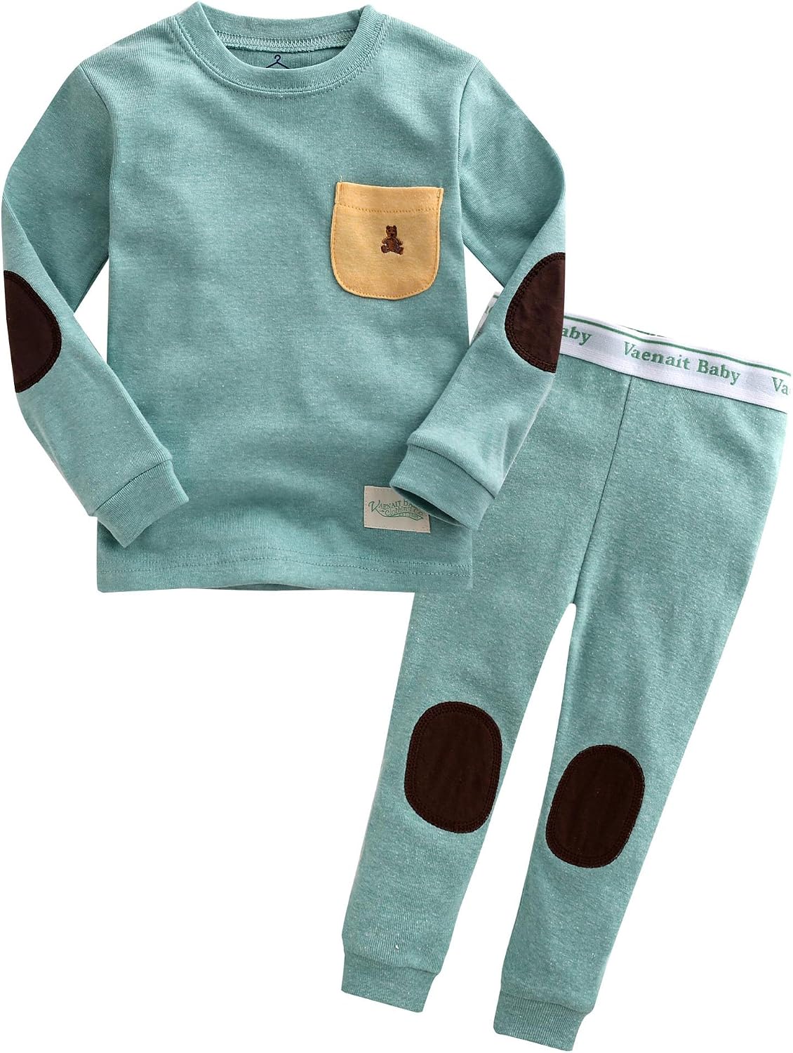 VAENAIT BABY 12M-12Y Kids Boys Girls Unisex Toddler Colorful Stripe/Simple Holiday Sleepwear Pajama 2pcs Set