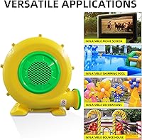 Vista 4 de 1100Watt/1.5HP High Power Air Blower for Large Inflatables, GONFLABLE Inflatable Bounce House Blower, Portable Fan Pump Leaf Blower Corded