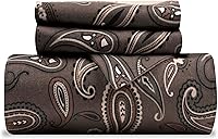 Vista 11 de Superior Juego de funda de edredón de franela de algodón de alta calidad, para todas las estaciones, 100% algodón cepillado, juego de 2 piezas