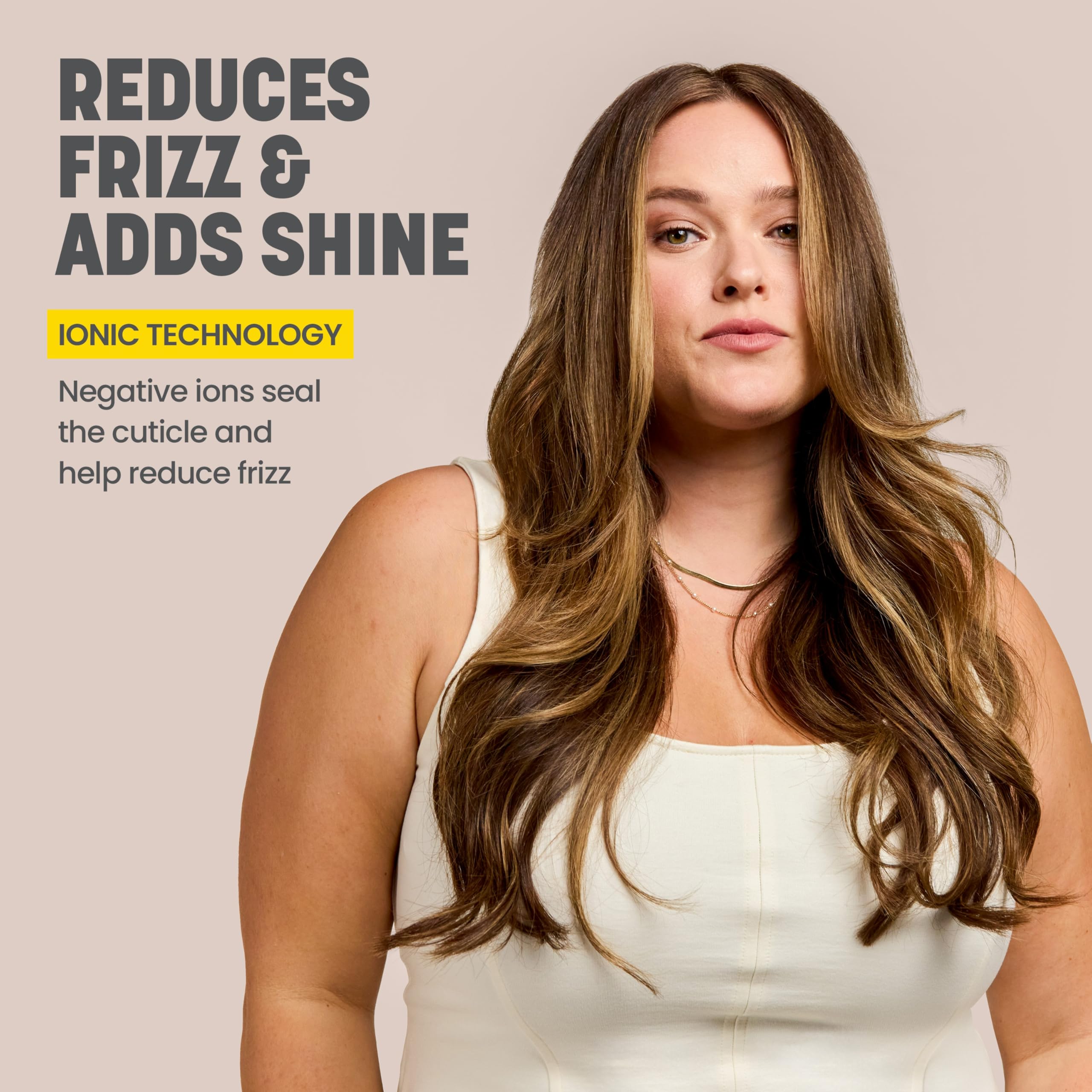 Drybar The Curl Party Heated Curling Round Brush – Salon Curling Wand with Long-Lasting, Shiny Results