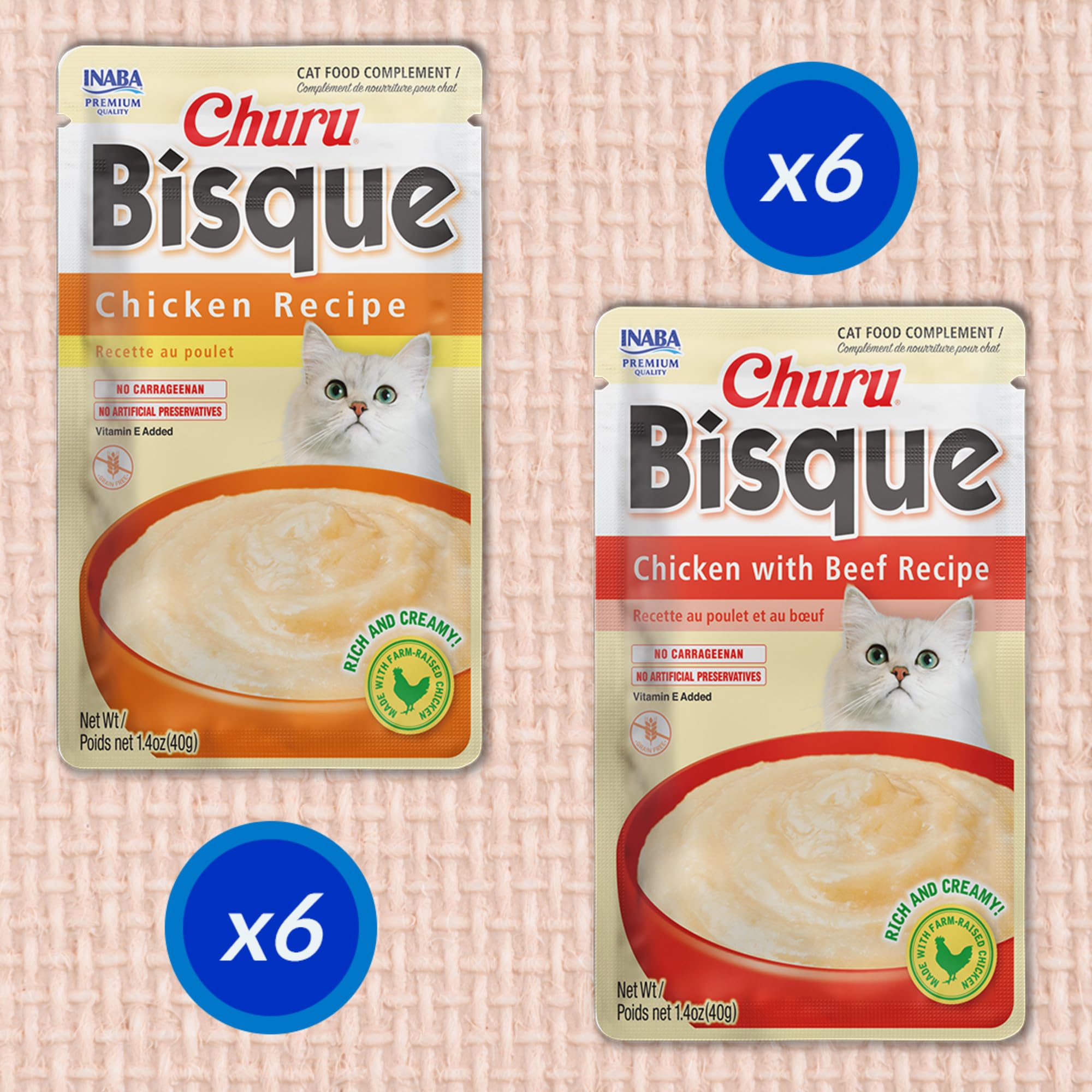 Amazon.com : INABA Churu Bisque for Cats, Creamy Lickable Purée