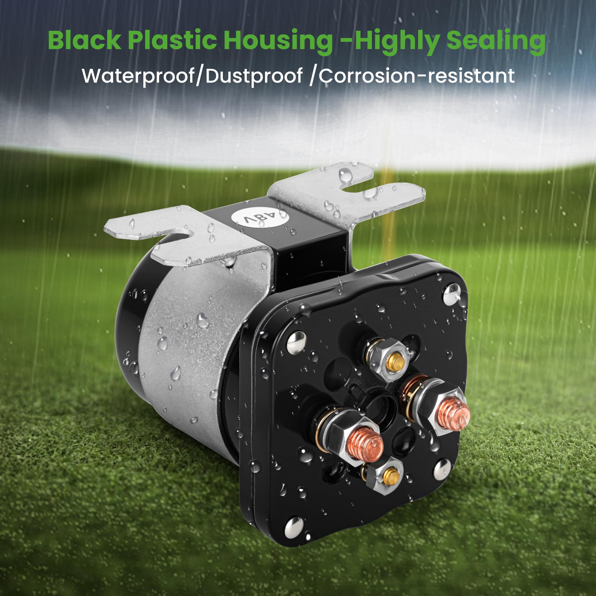 10L0L Solenoide da golf cart 48 Volt 4 terminali per EZGO Club Car Yamaha modello elettrico, solenoide di avviamento resistente serie #586, sostituisce 73231G01 101883601 JR1-H1950-00