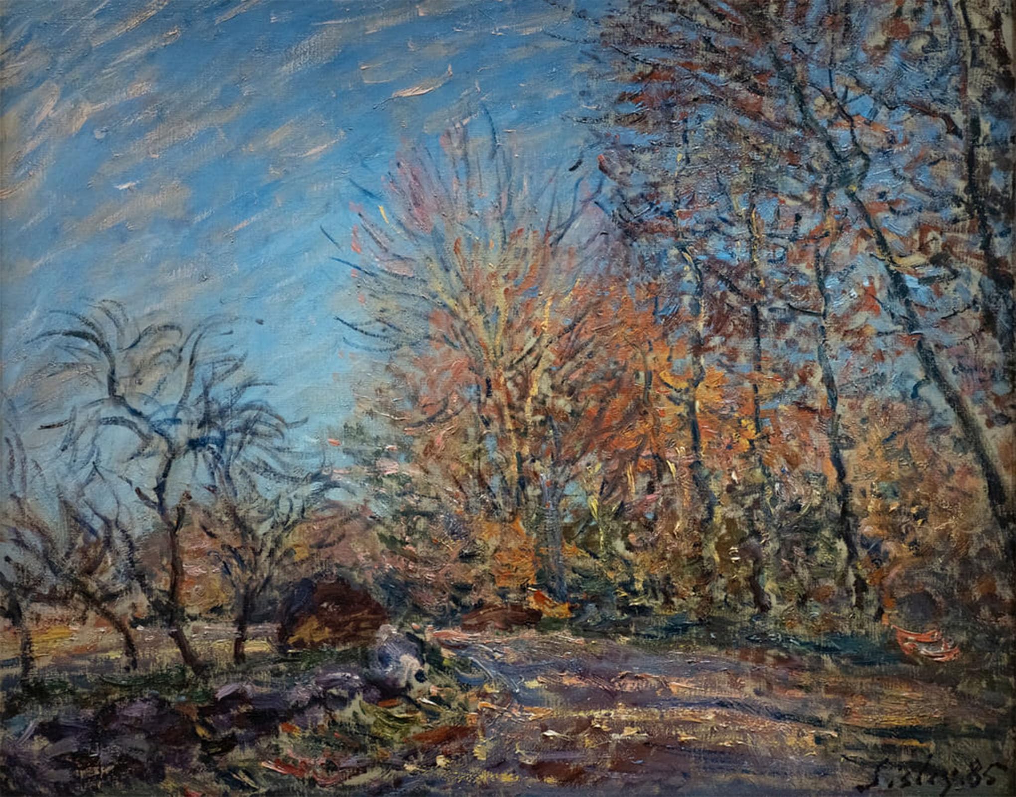 ARTXLXXBN Famous Art Print Poster Vintage Wall Art At the Edge of the Forest in Fontainebleau by Alfred Sisle Canvas Art Poster for Home Decor 60x90cm
