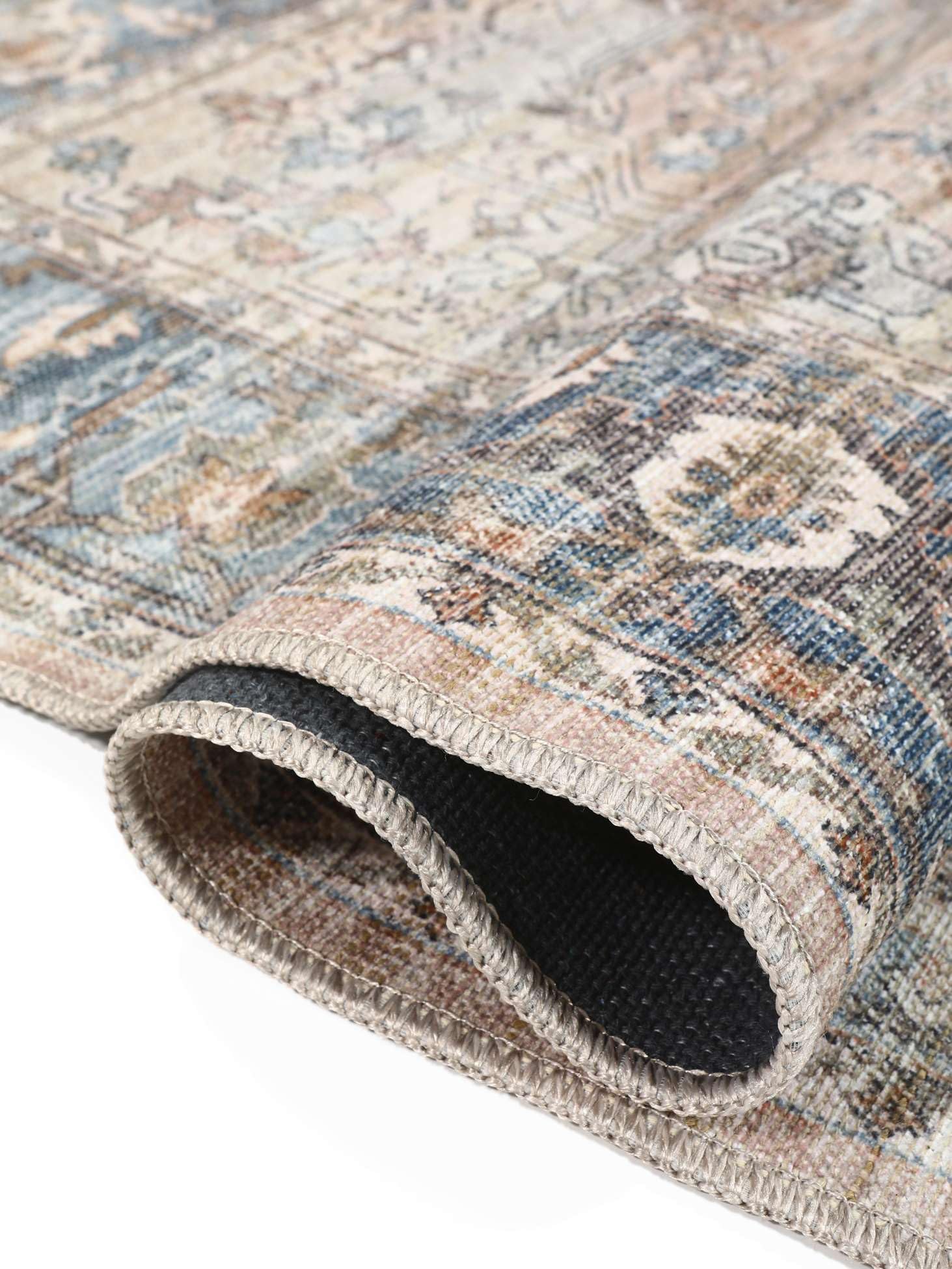 RugVista Dhabi Oriental Tapis, 160 x 230 cm, Terracotta/Bleu