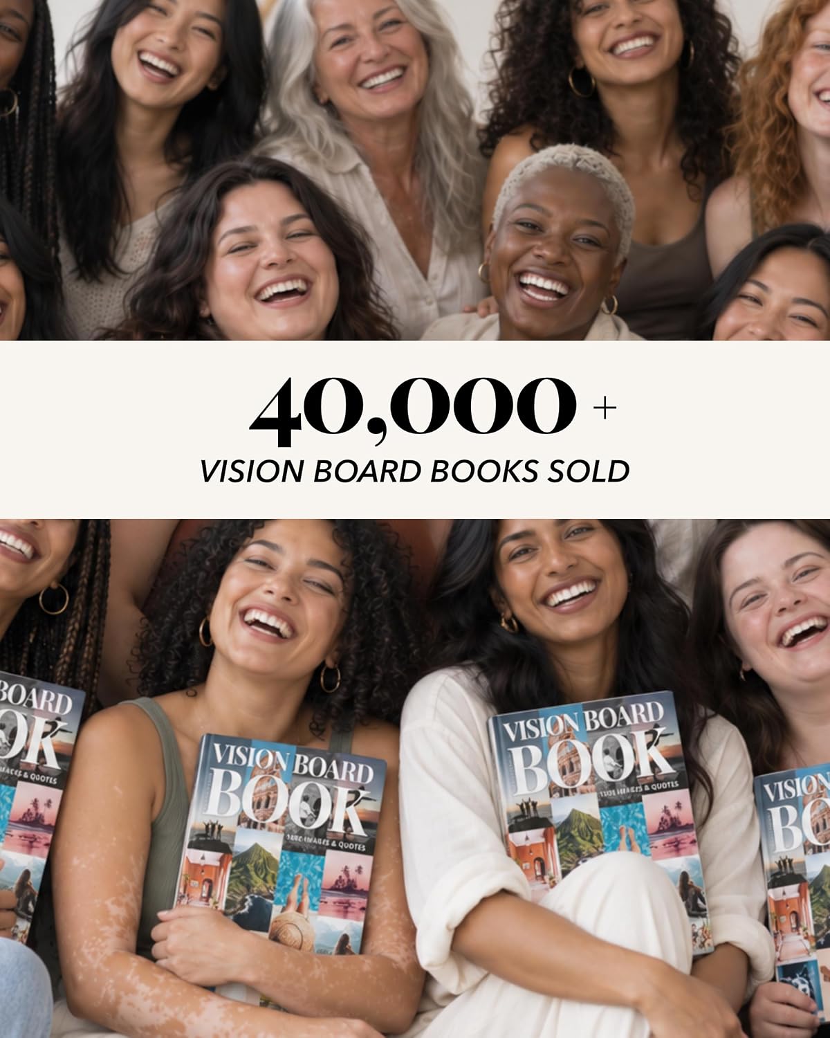 Bold Tuesday Vision Board Supplies Book for Women + Starter Guide Set