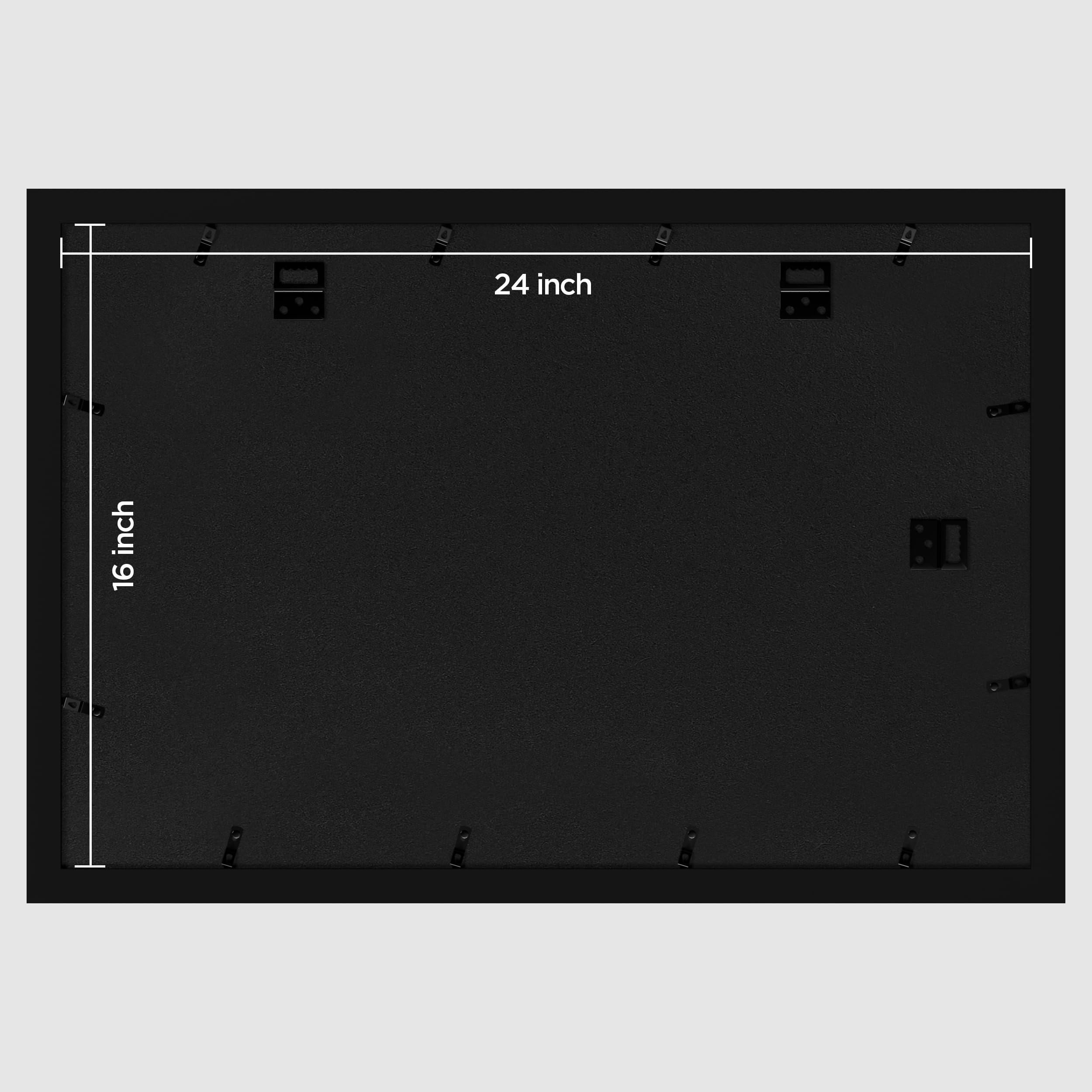 Eletecpro Cornici per dischi in vinile, 40,6 x 61 cm, 30,5 cm, con 2 tappetini double face, cornice nera classica con copertura in acrilico, per album da parete, decorazione per la casa, confezione da