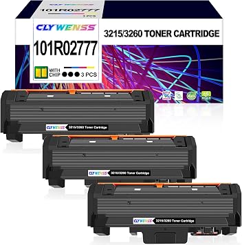 Compatible Toner Cartridge Replacement for Xerox 106R02777 Black Toner Cartridge to Use with Phaser 3260 3260DI 3260DNI 3052 WorkCentre 3215 3215NI 3225 3225DNI Printer 3-Black