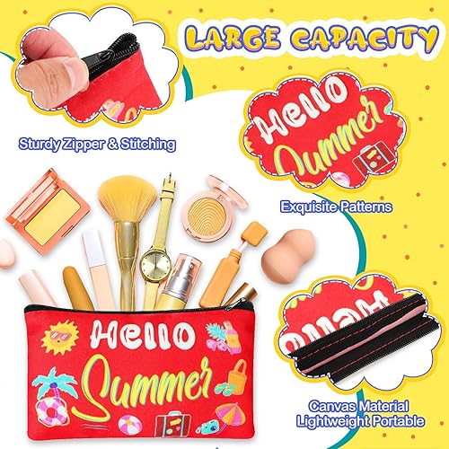 Miniatura 3 de 24 bolsas de maquillaje para el día de San Valentín, bolsas de cosméticos de lona a granel, organizador de labios y corazón, bolsa de cosméticos,