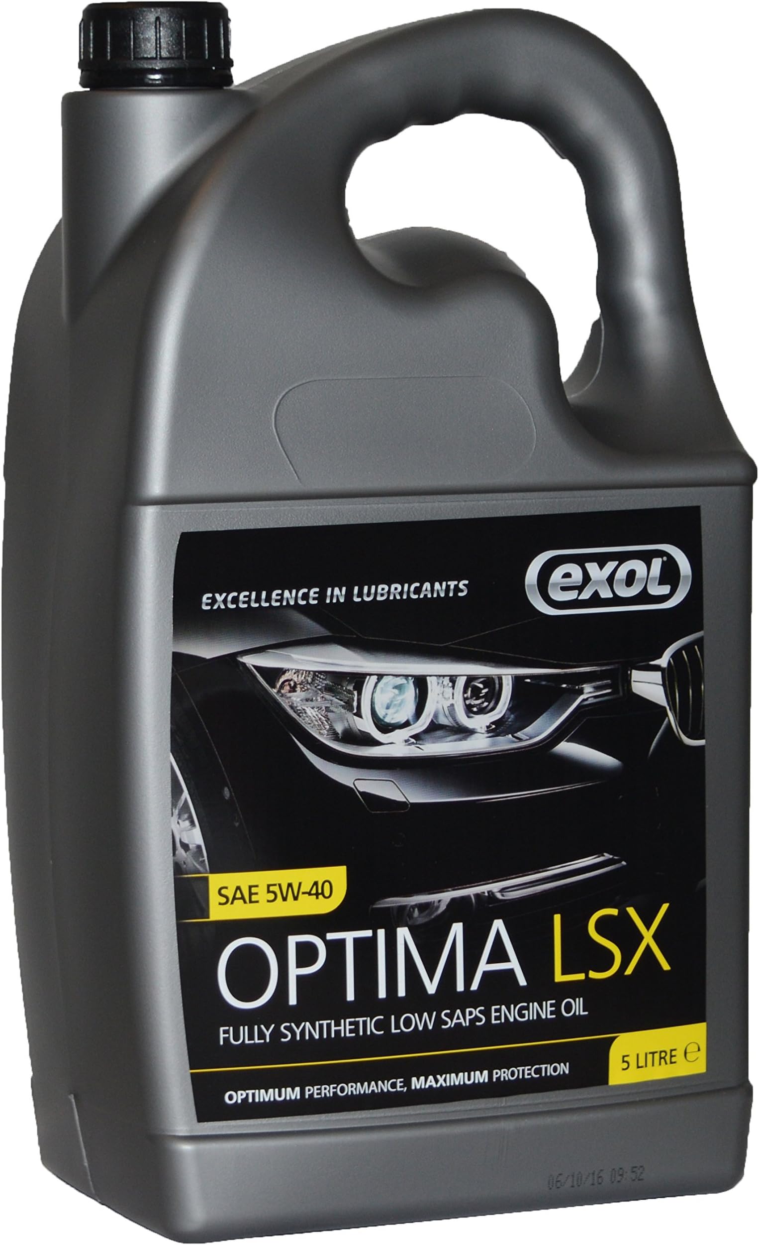 EXOL OPTIMA LSX 5W-40 LOW SAPS SYNTHETIC ENGINE OIL ACEA C3 5 LITRE M412