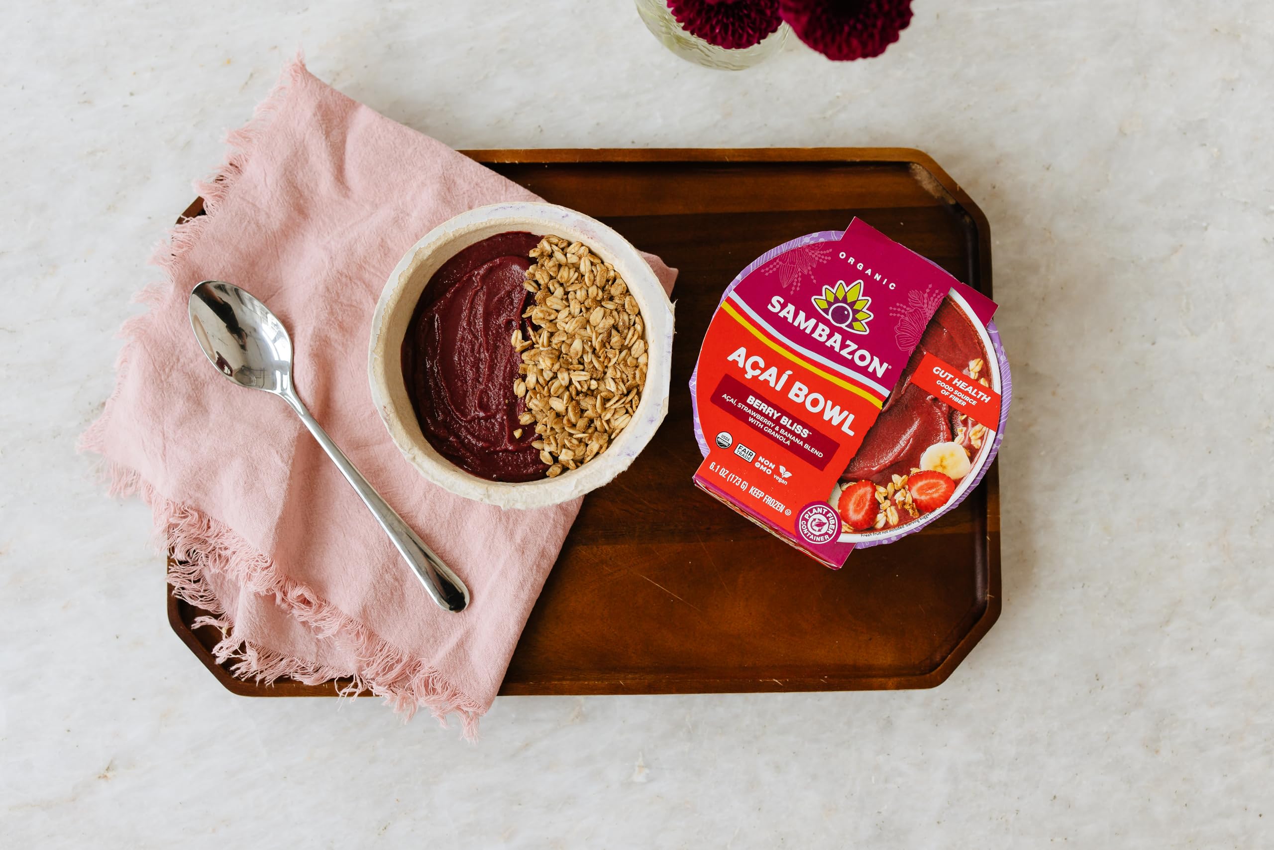 Amazon.com: Sambazon Organic Berry Bliss Açaí Bowl, 6.1 Ounce