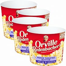 Orville Redenbacher's Movie Theater Butter popcorn tubs, pack of four