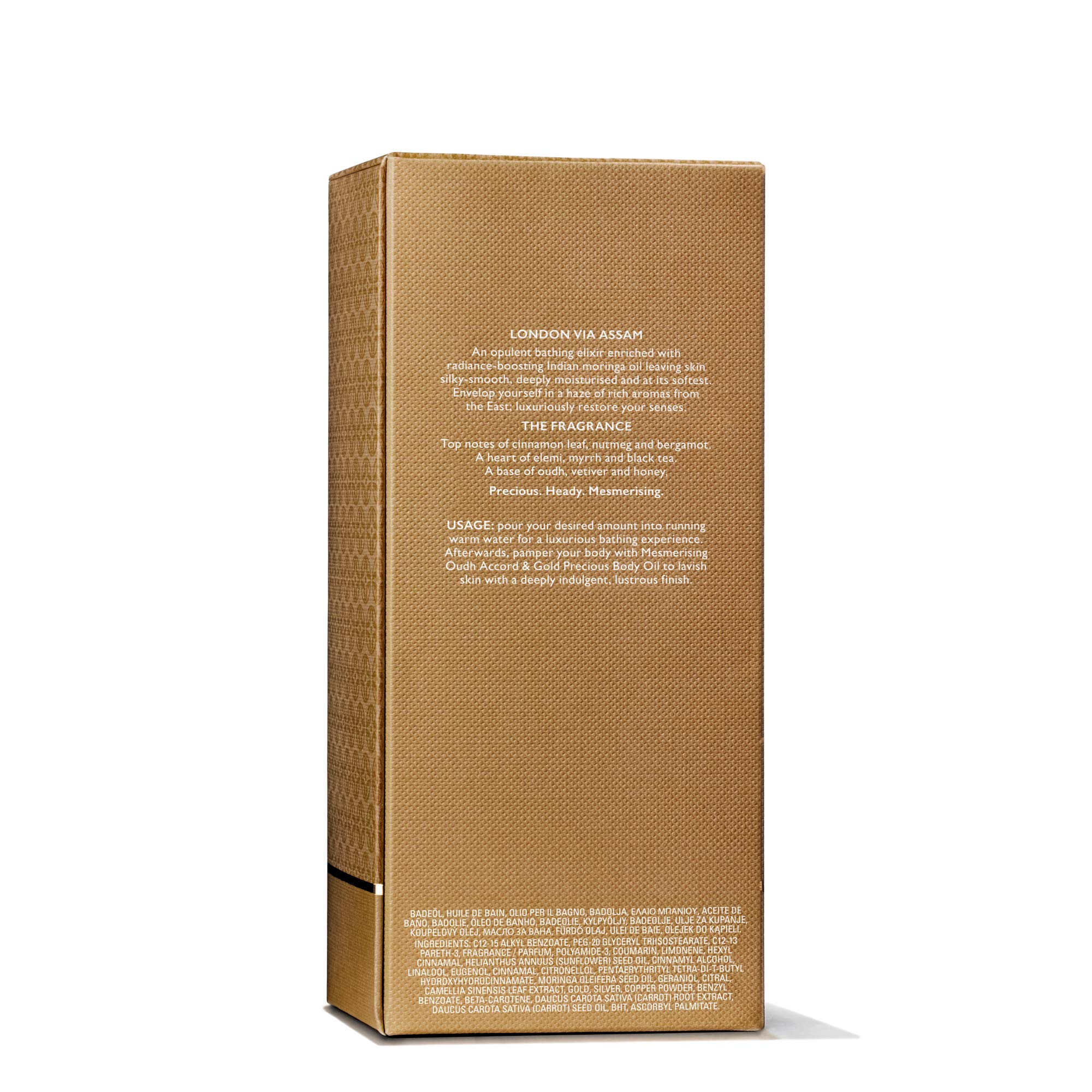 Molton Brown Ipnotizzante Oudh Accord & Gold Prezioso Olio da Bagno 200 ml