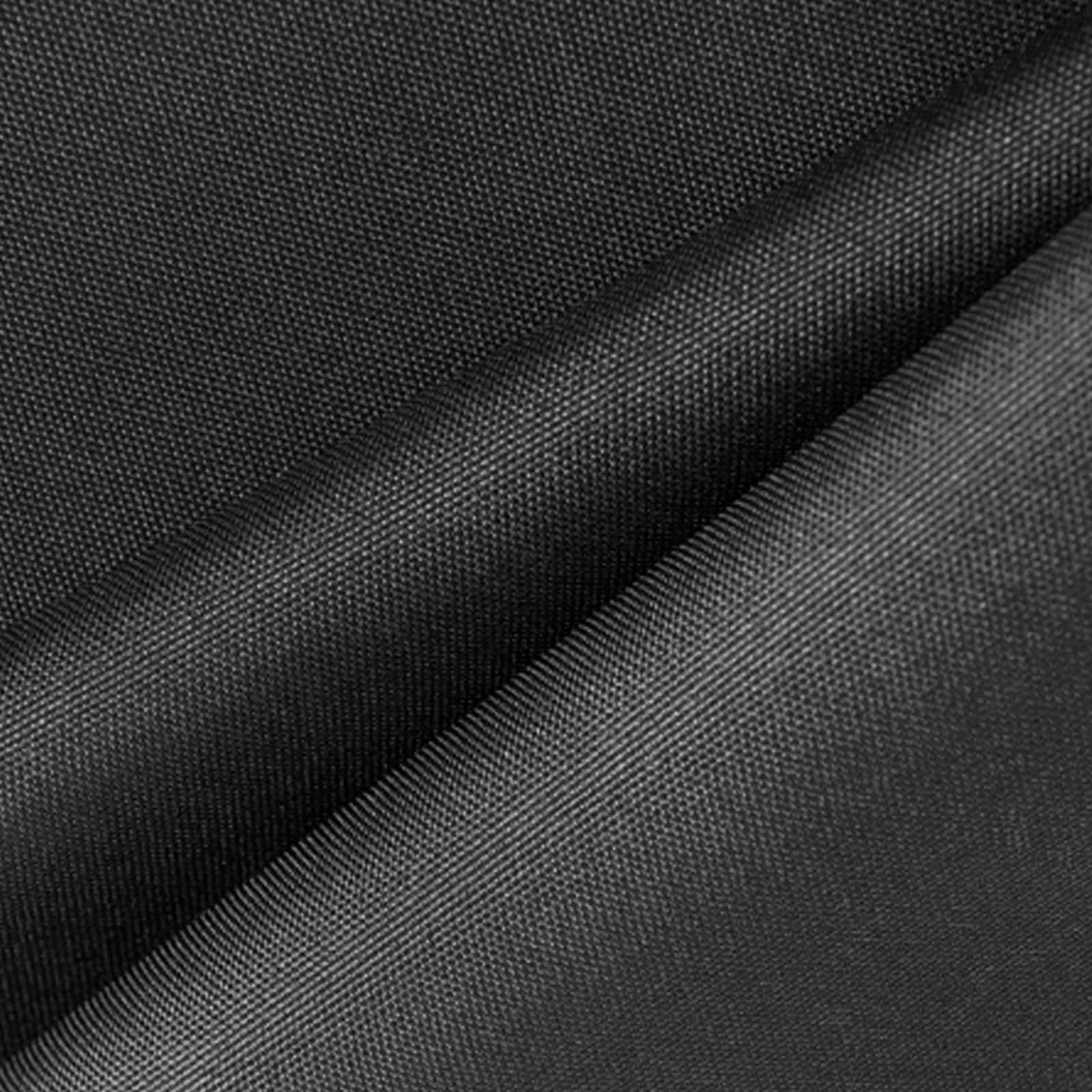 Waterproof Canvas Fabric by The Yard – 58" 600D Polyester Cordura Fabric – Upholstery Fabric for Indoor Outdoor Chair(Black, 1 Yard (58"x 36") - 1