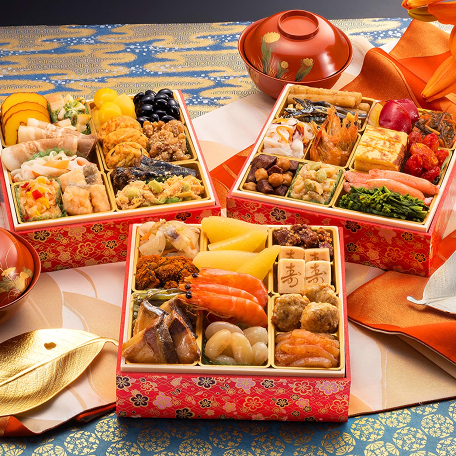 博多久松 和風本格定番おせち 高羽 6.5寸×3段重 全36品 3人前