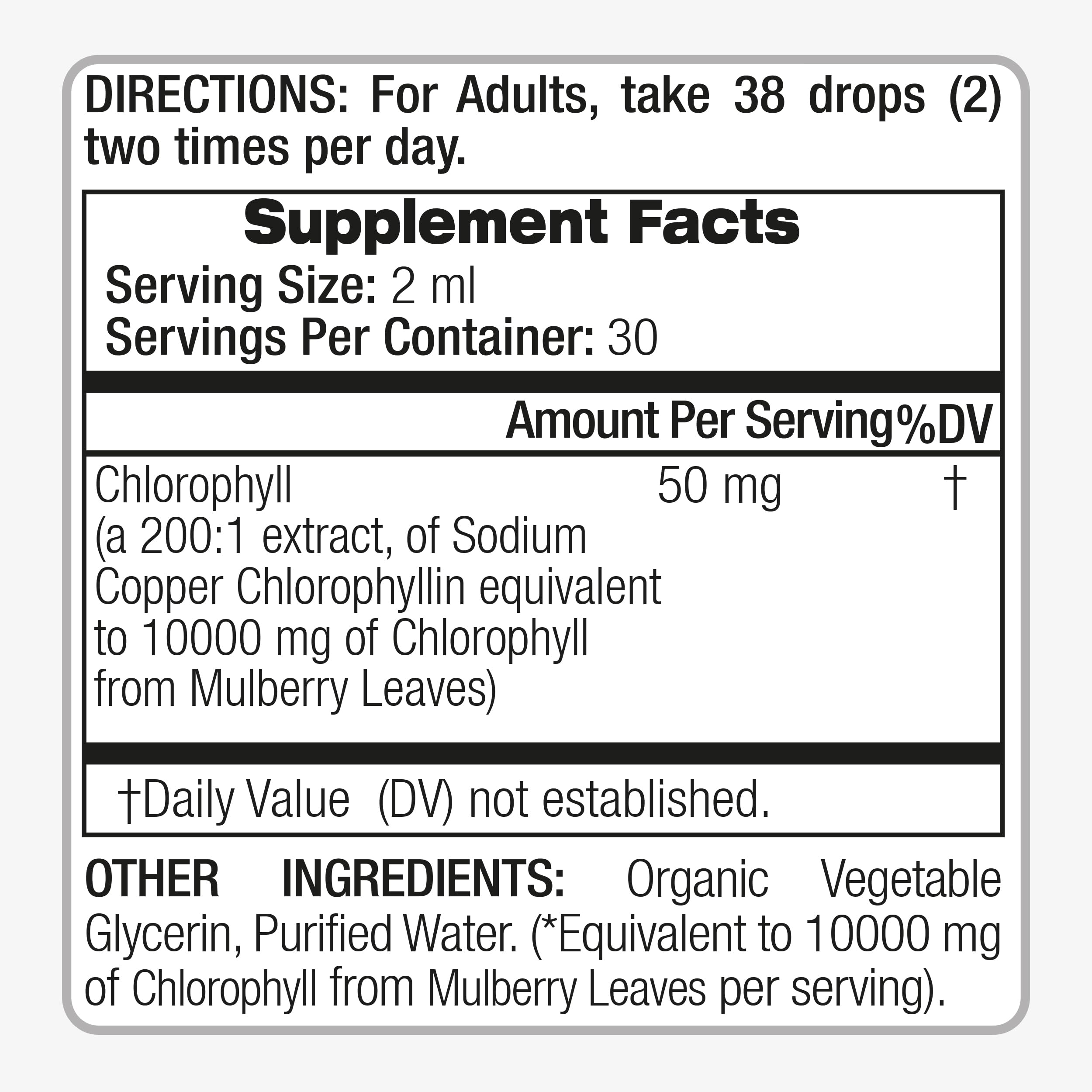 FITO MEDIC'S Lab | Liquid Chlorophyll | Chlorophyll Liquid Drops | 50 mg 200:1 Ratio Extract per Serving. — Amazon image 7