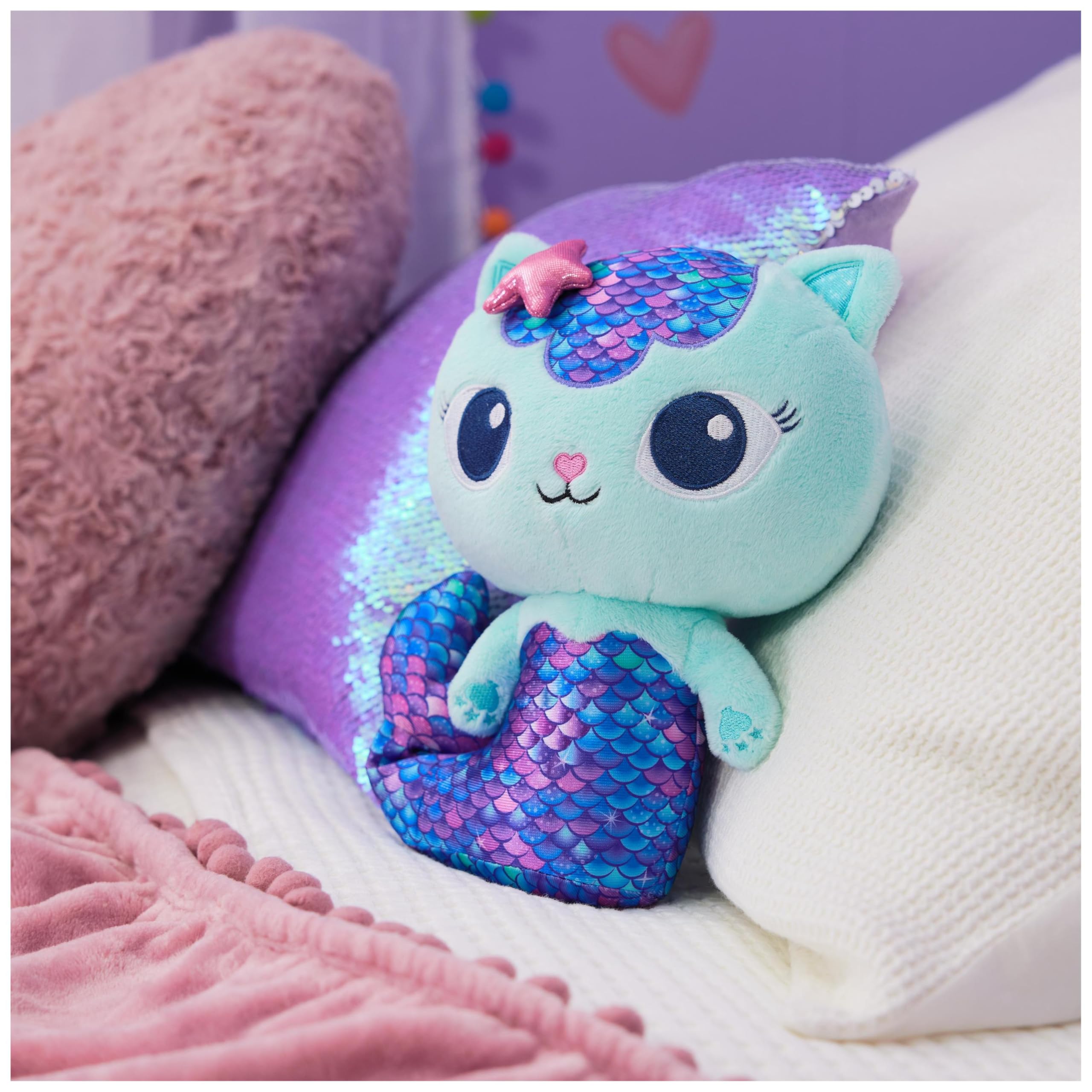 Gabby's Dollhouse Premium Vin-tastic MerCat Pluszowa maskotka 25 cm z ruchomym ogonem syrenki